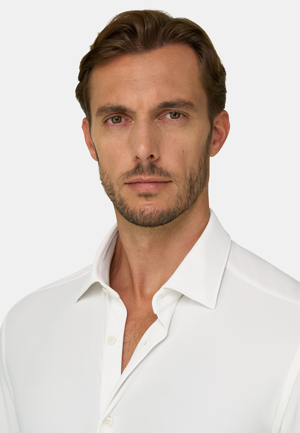 Рубашка приталенного кроя (slim fit) из эластичного нейлона B Tech для спорта и фитнеса – фото №  4