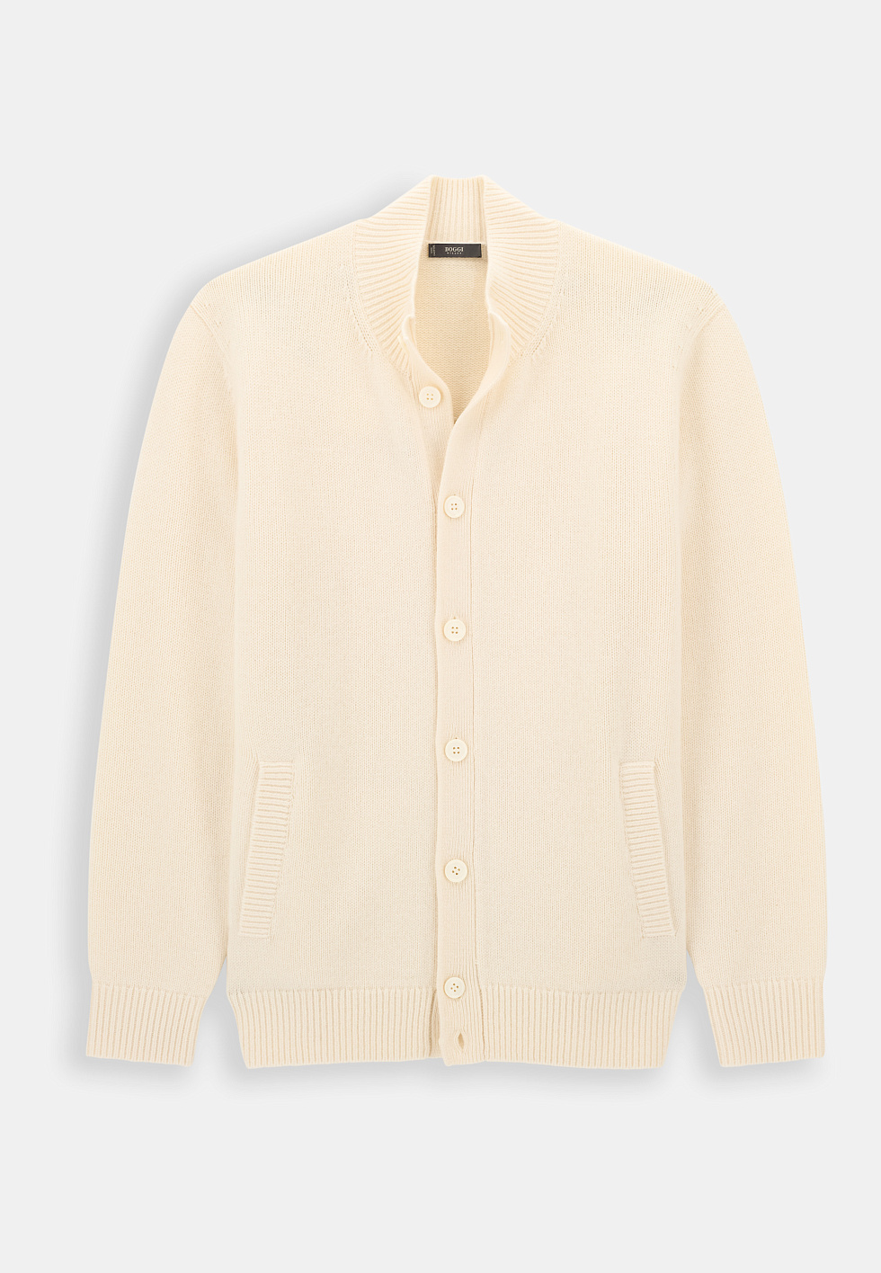Кардиган-джемпер с воротником-стойкой из кашемира и шерсти для спорта и фитнеса – фото №  6