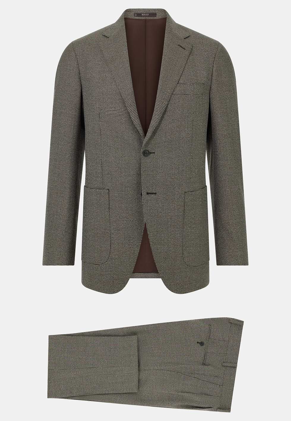 Костюм в клетку из чистой шерсти для спорта и фитнеса – фото №  7