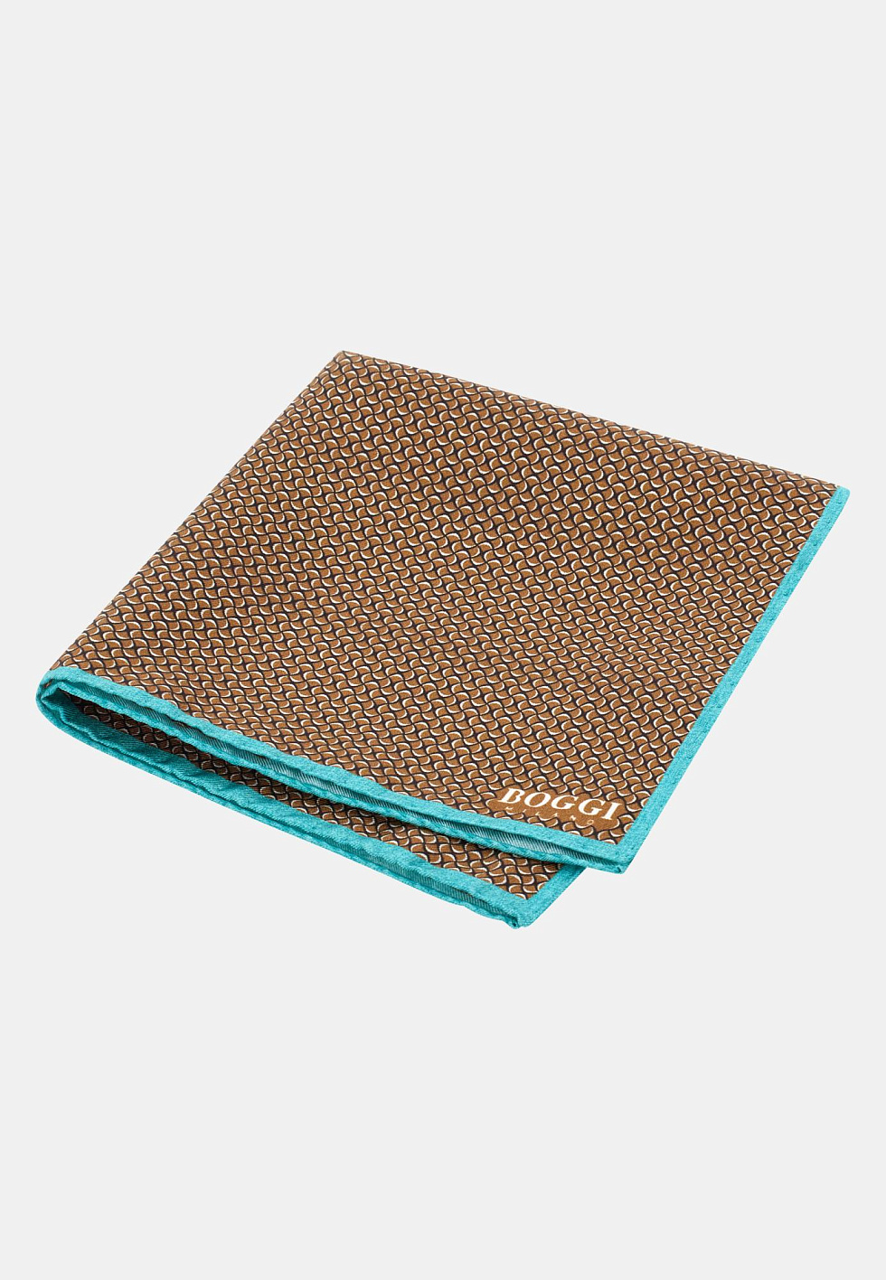 Шёлковый платок для нагрудного кармана с микро-геометрическим узором для спорта и фитнеса – фото №  2