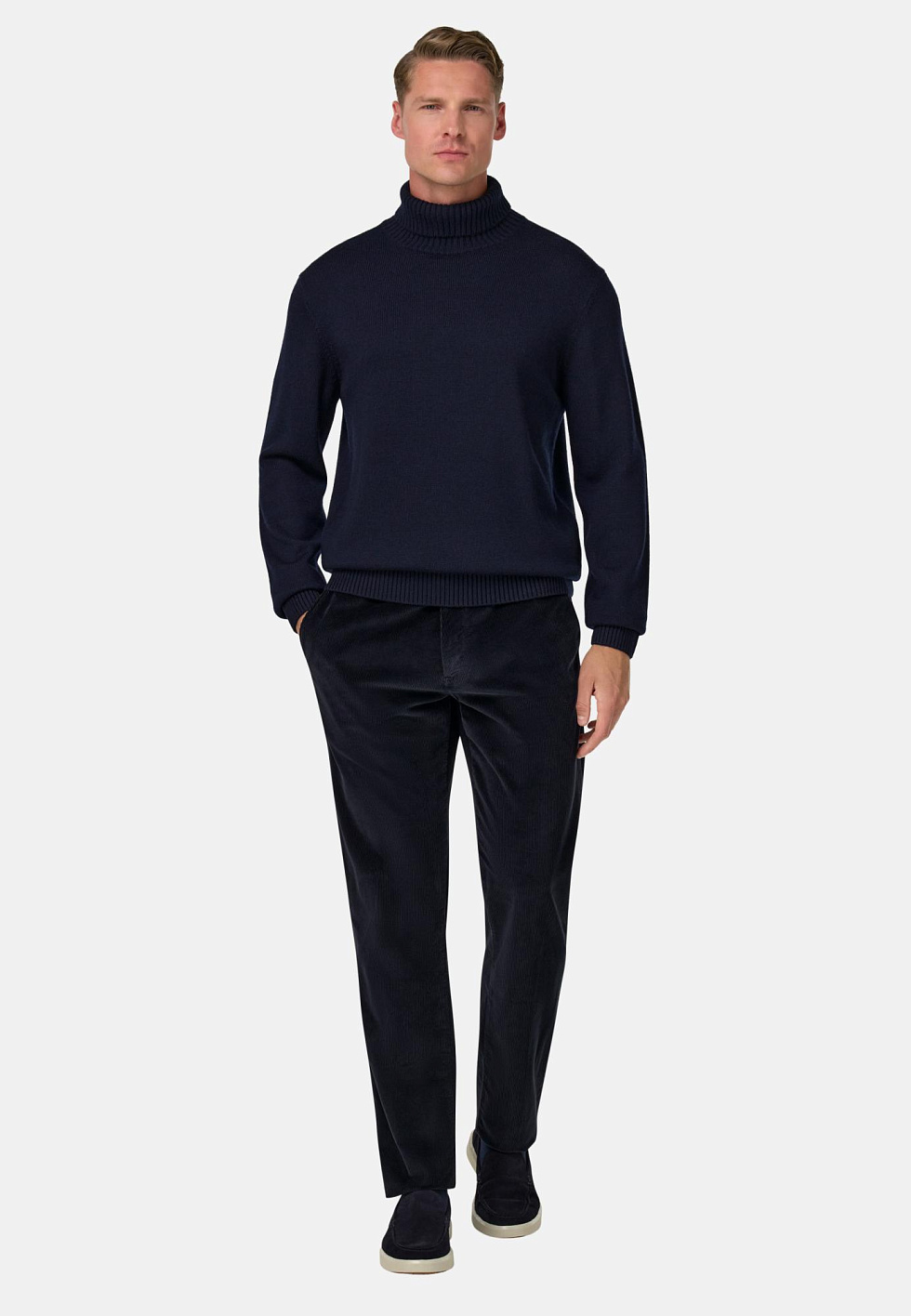 Свитер с воротником-стойкой из мериносовой шерсти для спорта и фитнеса – фото №  2