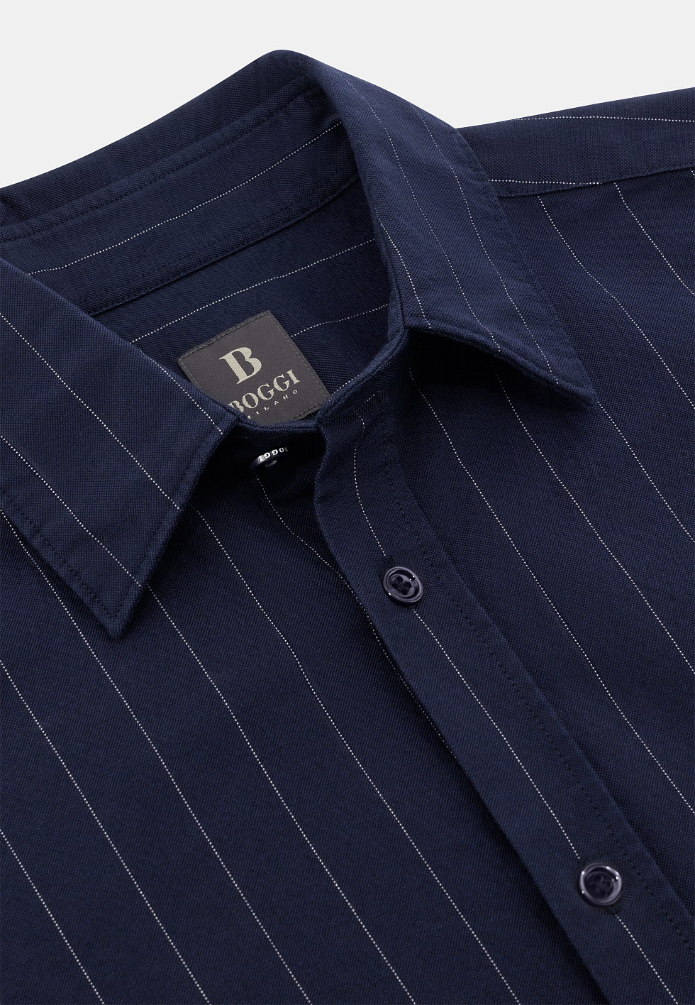 Рубашка в полоску Oxford из хлопка классического кроя для спорта и фитнеса – фото №  6