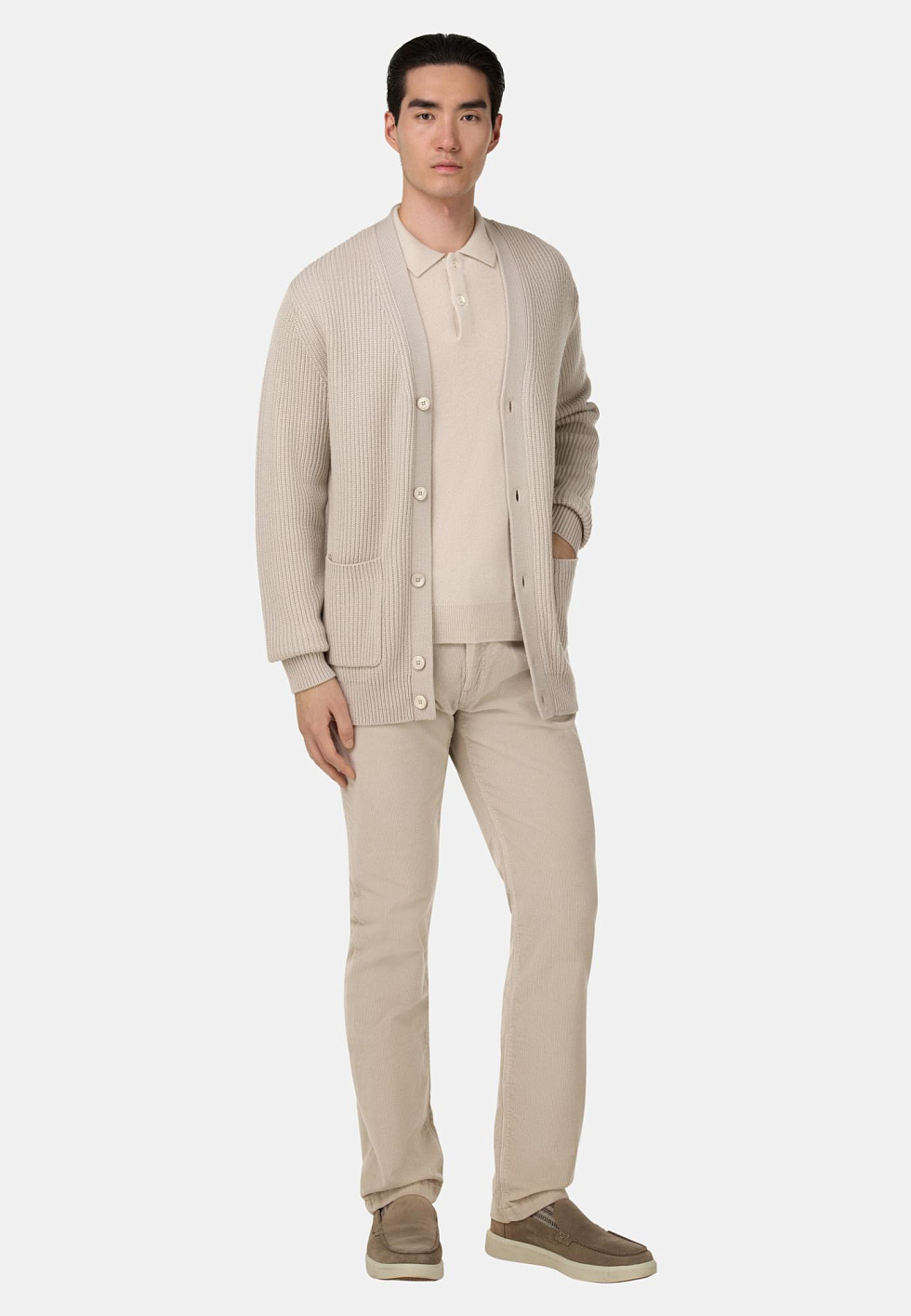 Вязаный кардиган из мериносовой шерсти для спорта и фитнеса – фото №  2