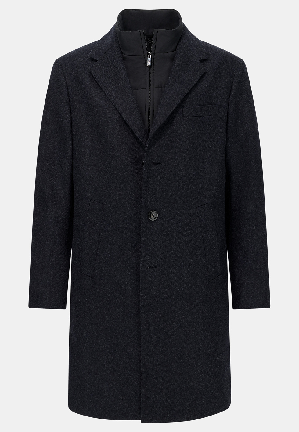 Пальто из шерсти с жилетом для спорта и фитнеса – фото №  6