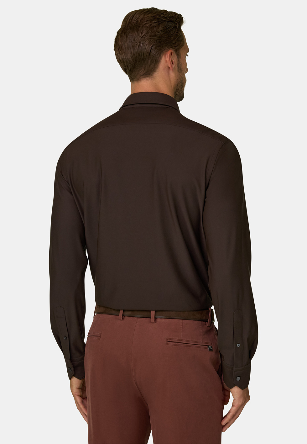 Рубашка приталенного кроя (slim fit) из эластичного нейлона B Tech для спорта и фитнеса – фото №  7