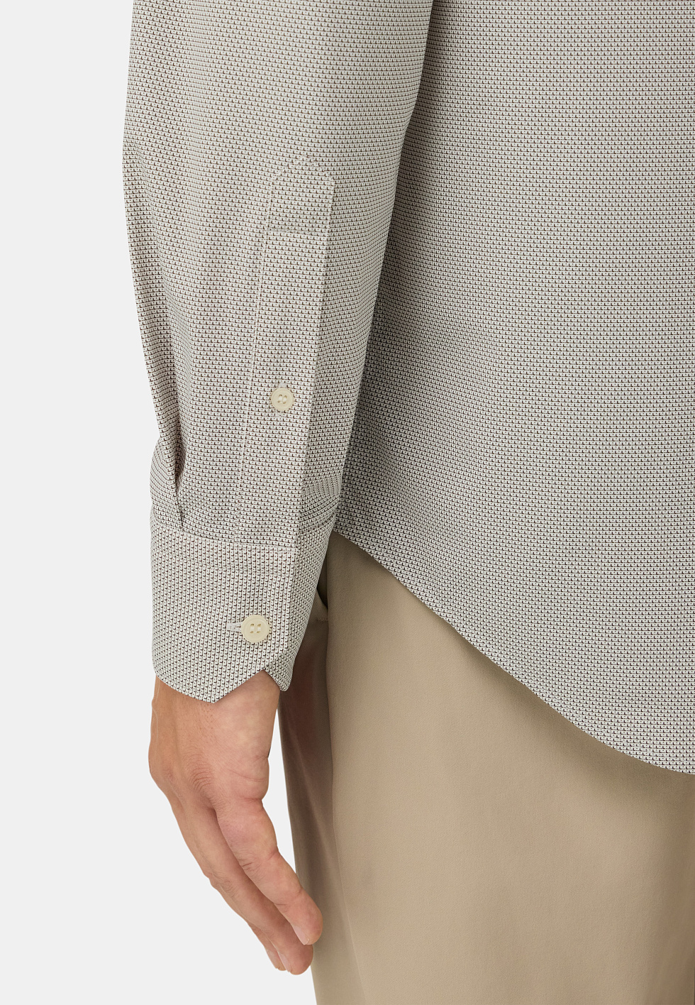 Рубашка из эластичного нейлона Slim fit для спорта и фитнеса – фото №  5