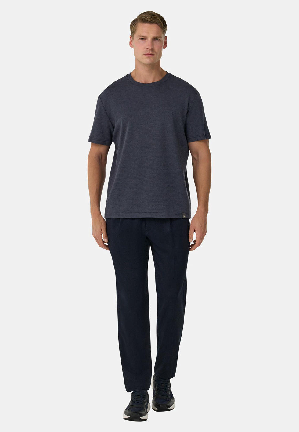 Футболка из смеси хлопка и шерсти для спорта и фитнеса – фото №  2