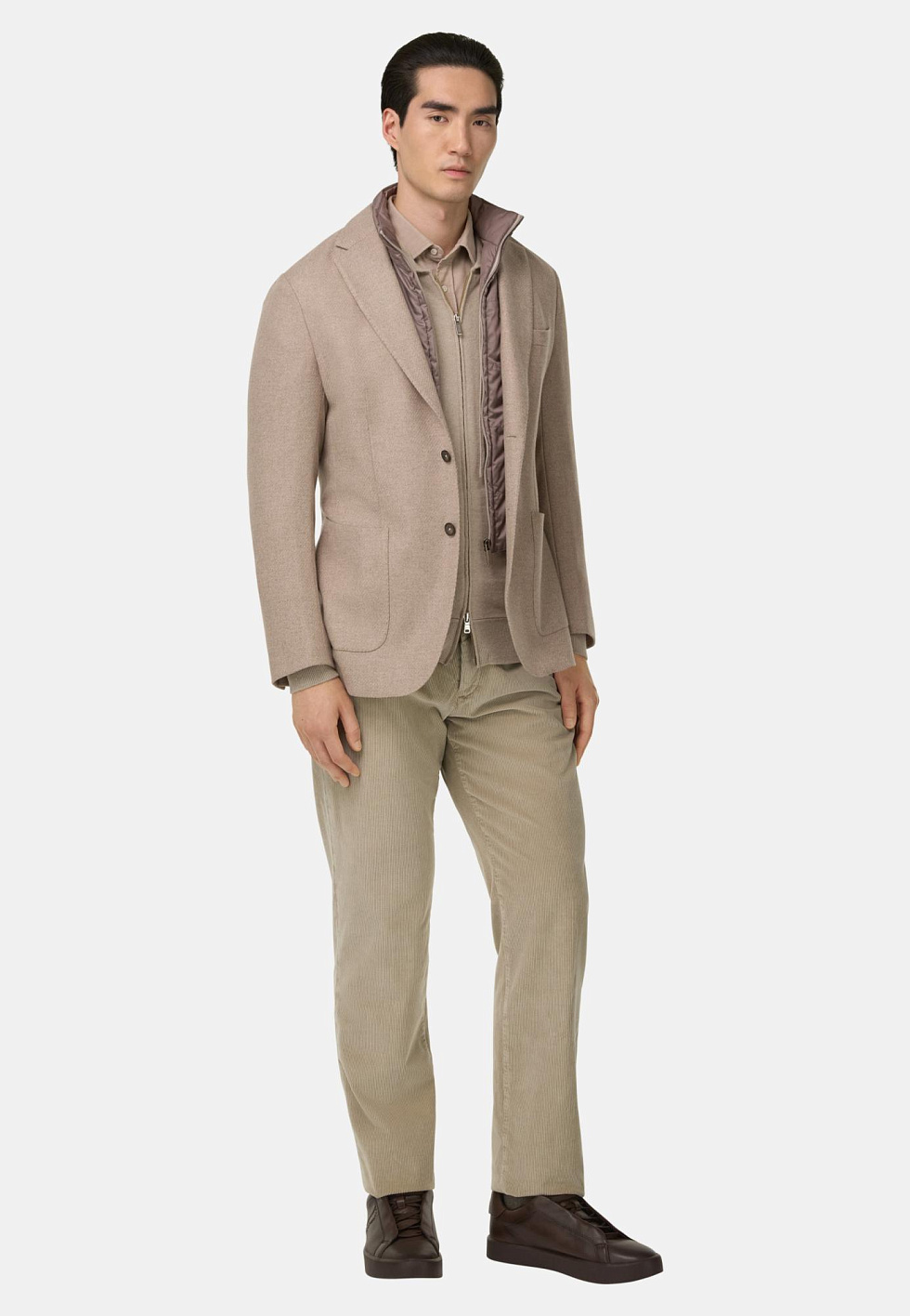 Пиджак из смесовой шерсти с жилетом для спорта и фитнеса – фото №  2