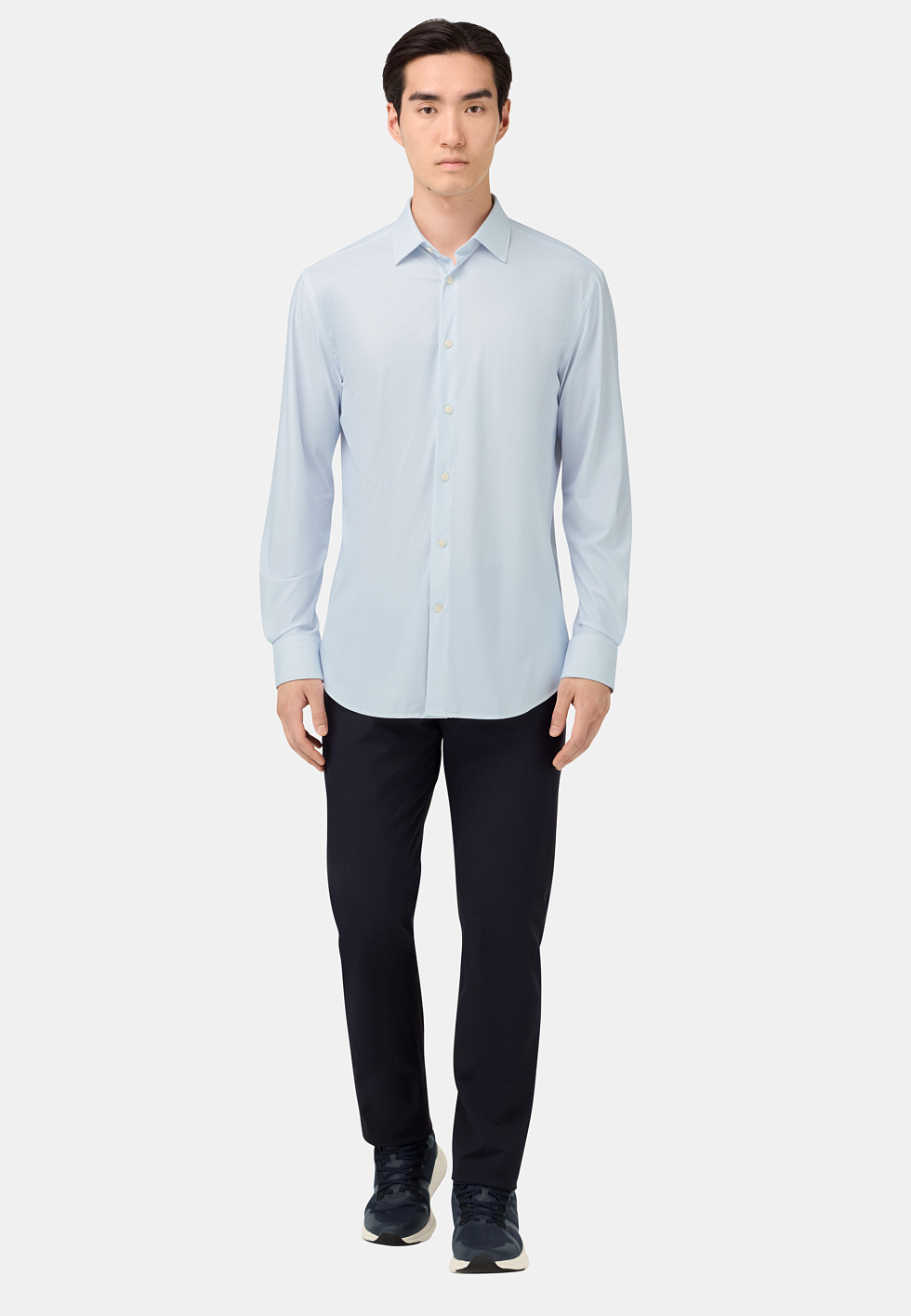 Рубашка B Tech из стрейч-нейлона Slim Fit для спорта и фитнеса – фото №  2