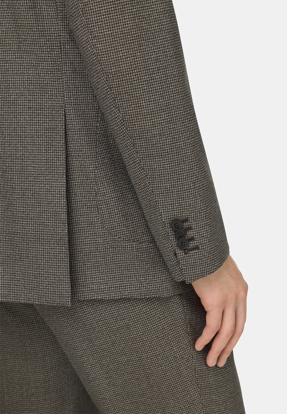 Костюм в клетку из чистой шерсти для спорта и фитнеса – фото №  5