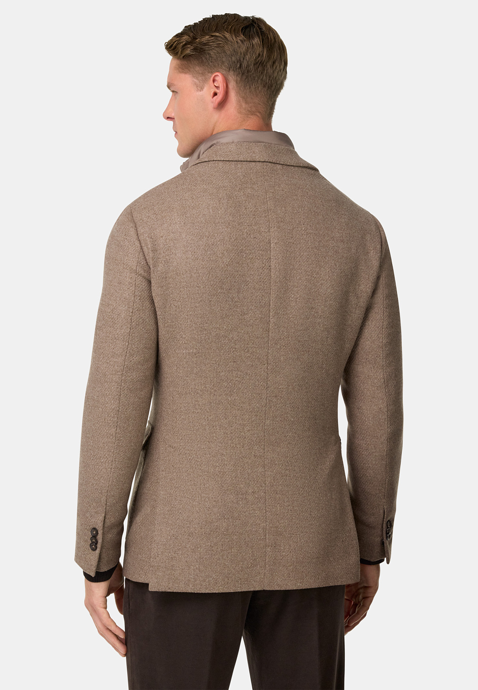 Пиджак из смесовой шерсти с жилетом для спорта и фитнеса – фото №  4