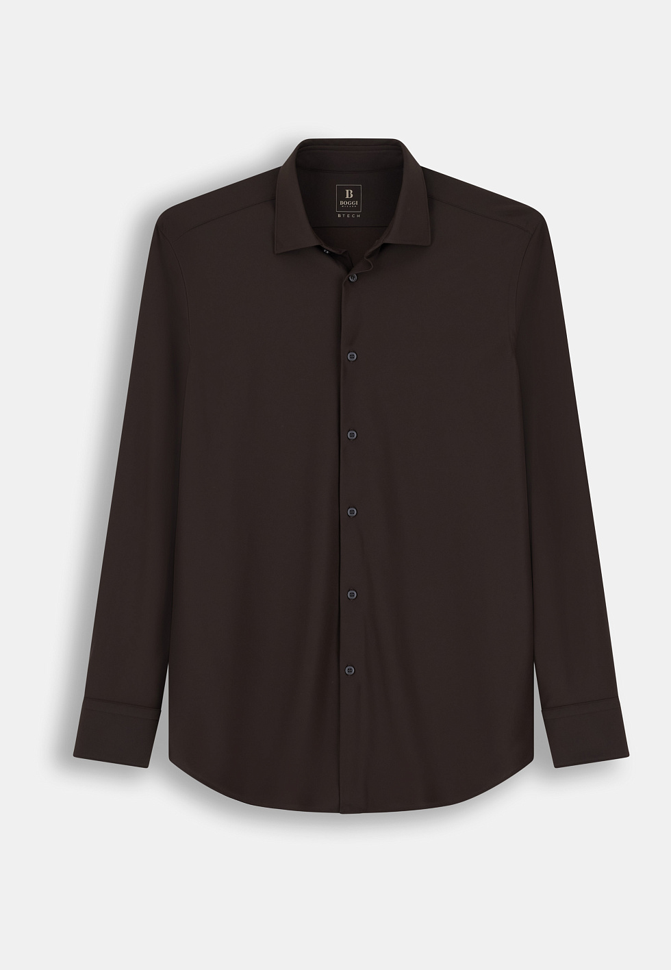 Рубашка приталенного кроя (slim fit) из эластичного нейлона B Tech для спорта и фитнеса – фото №  8