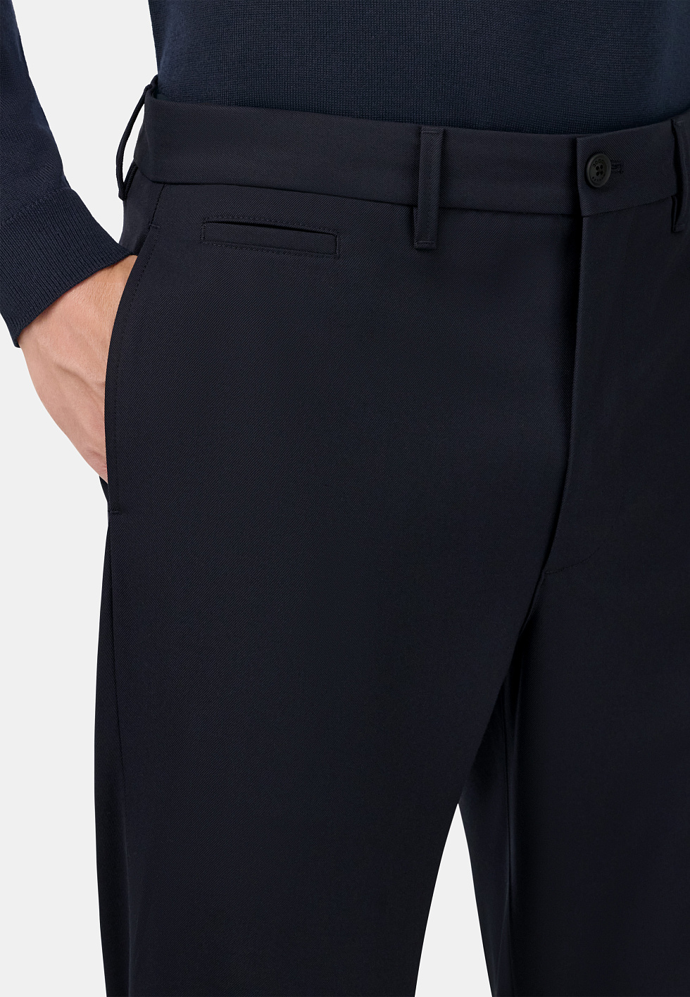 Брюки из смеси шерсти прямого кроя (straight fit) для спорта и фитнеса – фото №  6