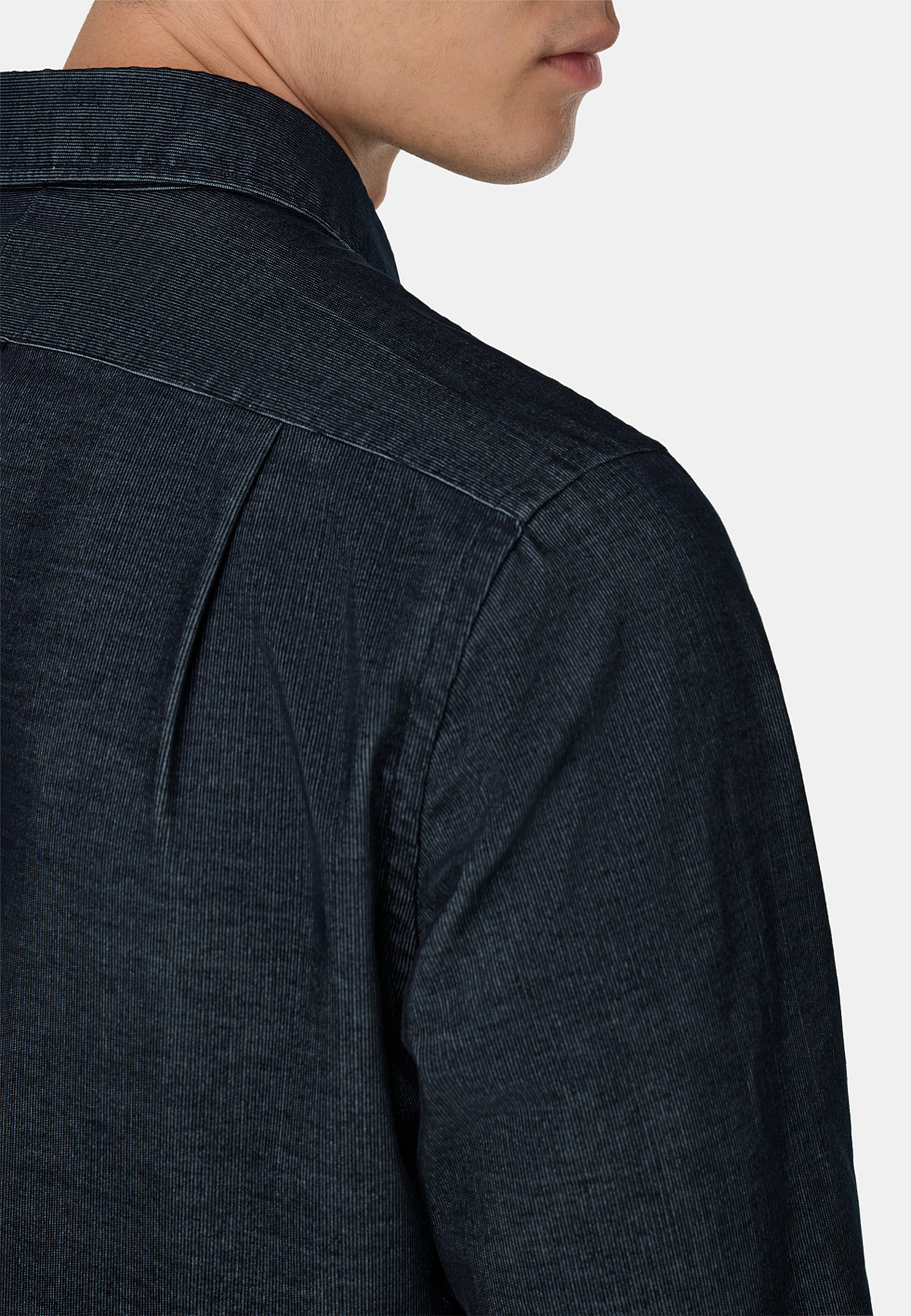 Рубашка прямого кроя из хлопкового велюра для спорта и фитнеса – фото №  5