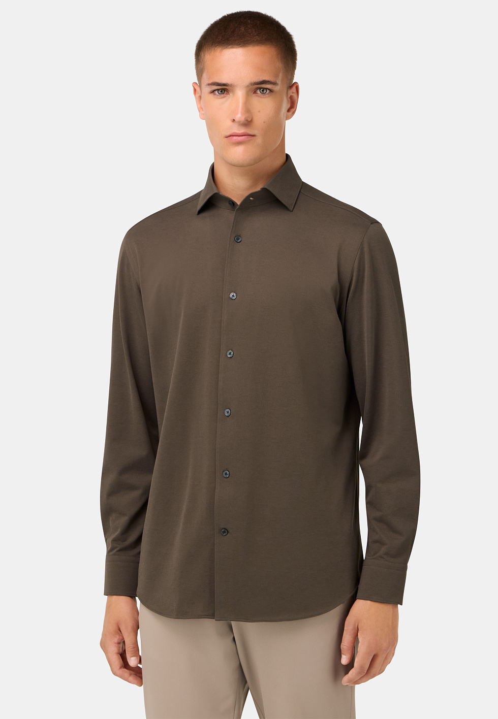 Рубашка из японского джерси Regular Fit для спорта и фитнеса – фото №  3