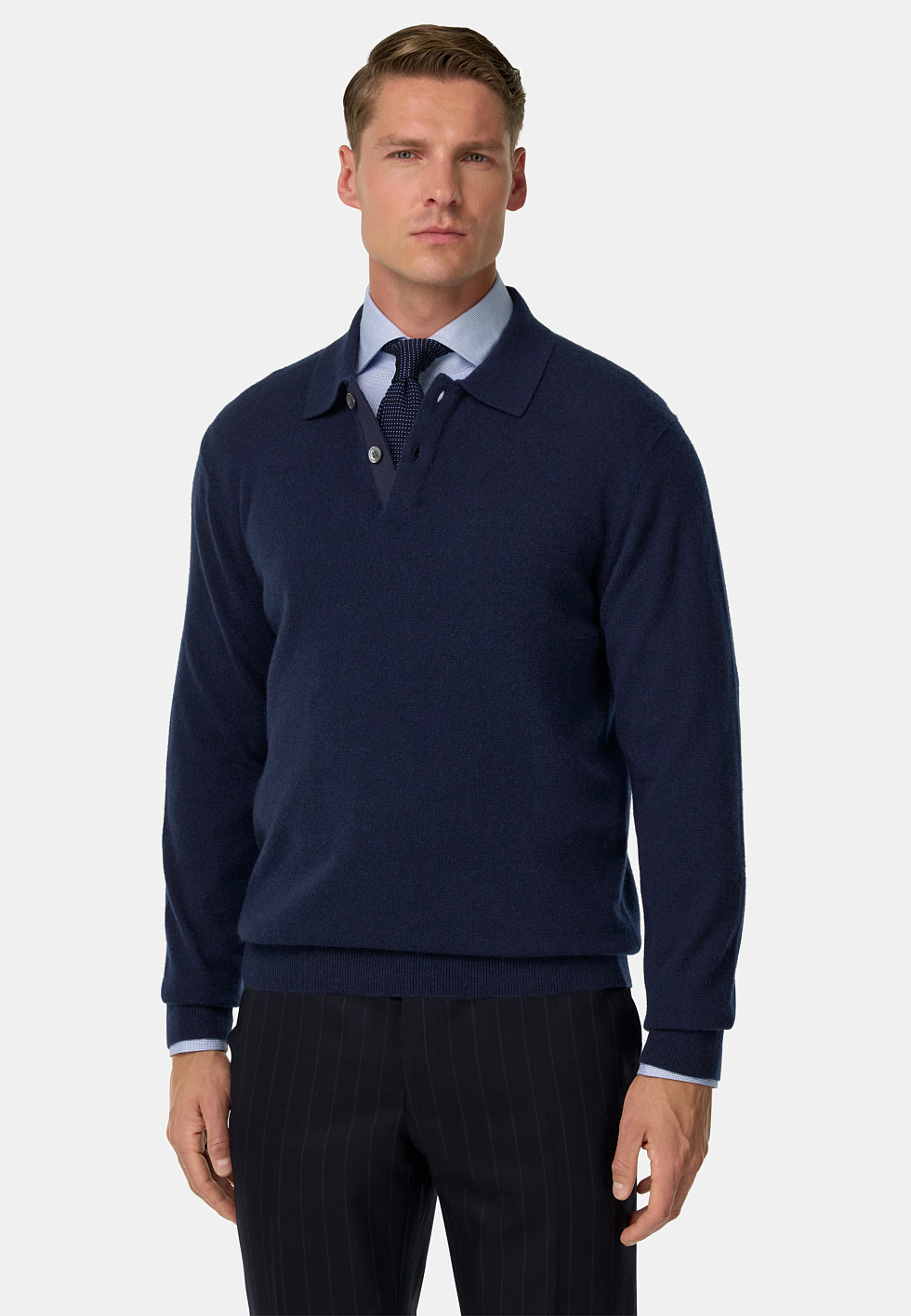 Джемпер трикотажный из кашемира для спорта и фитнеса – фото №  3