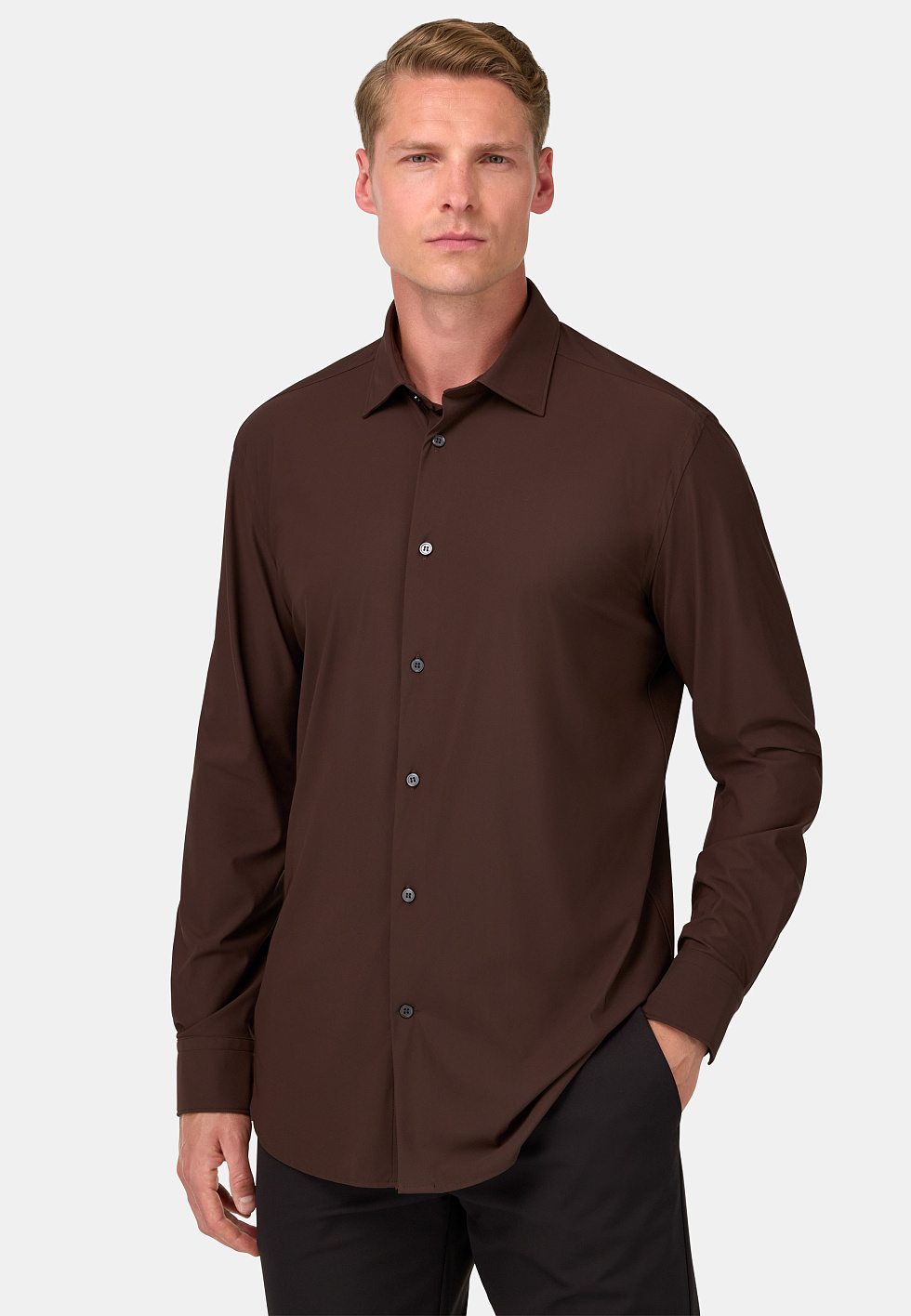 Рубашка B Tech из стрейч-нейлона Slim Fit для спорта и фитнеса – фото №  3