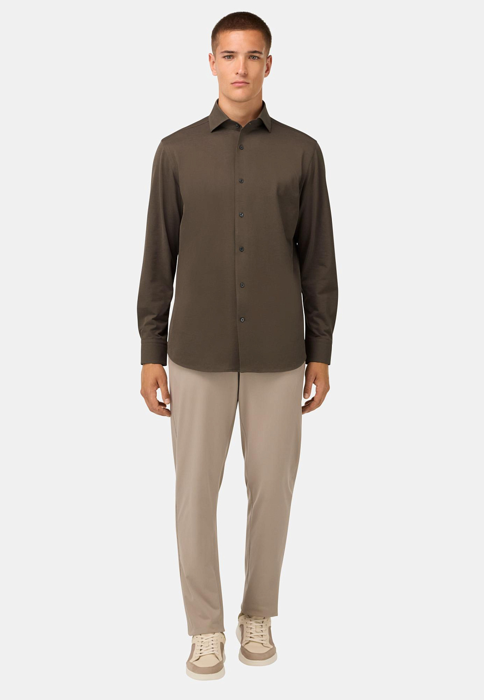 Рубашка из японского джерси Regular Fit для спорта и фитнеса – фото №  2