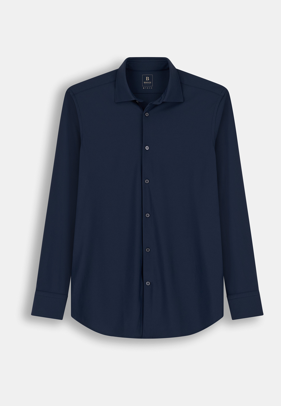 Рубашка приталенного кроя (slim fit) из эластичного нейлона B Tech для спорта и фитнеса – фото №  8