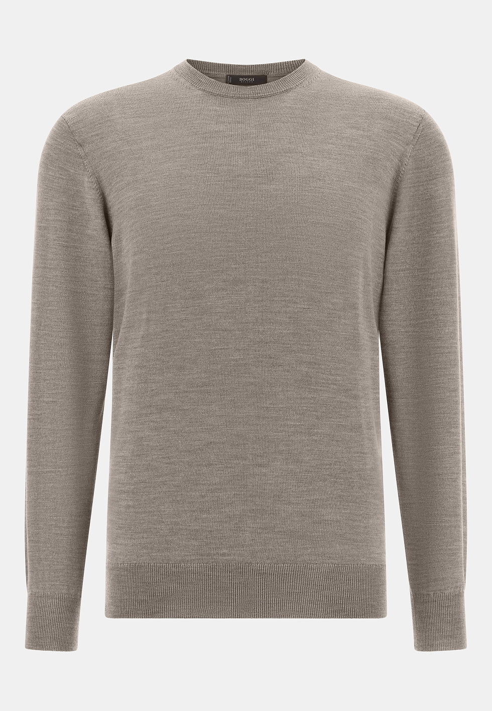 Свитер с круглым воротником из шерсти мериноса для спорта и фитнеса – фото №  6