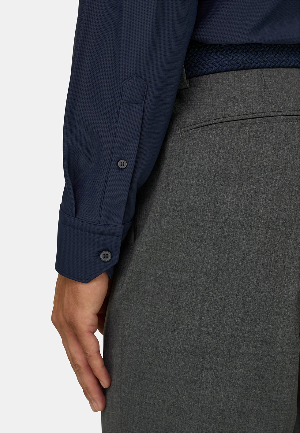 Рубашка приталенного кроя (slim fit) из эластичного нейлона B Tech для спорта и фитнеса – фото №  5