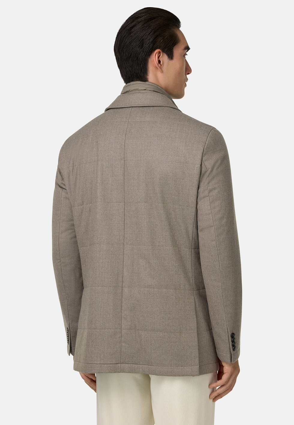 Шерстяной пиджак со съёмным жилетом для спорта и фитнеса – фото №  4