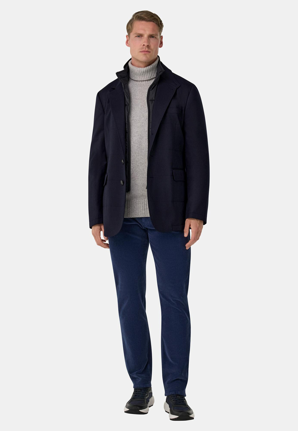 Шерстяной пиджак со съёмным жилетом для спорта и фитнеса – фото №  2