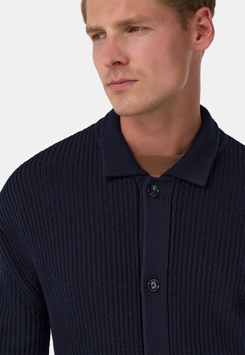 Вязаный кардиган из мериносовой шерсти для спорта и фитнеса – фото №  5