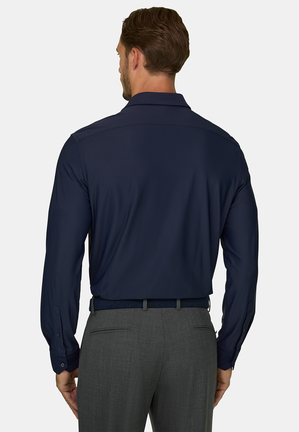 Рубашка приталенного кроя (slim fit) из эластичного нейлона B Tech для спорта и фитнеса – фото №  7