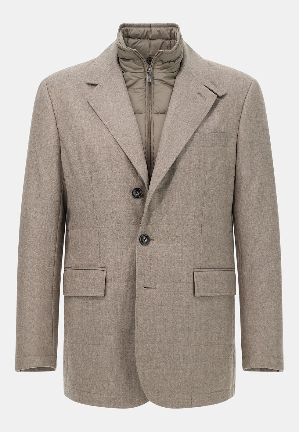 Шерстяной пиджак со съёмным жилетом для спорта и фитнеса – фото №  6