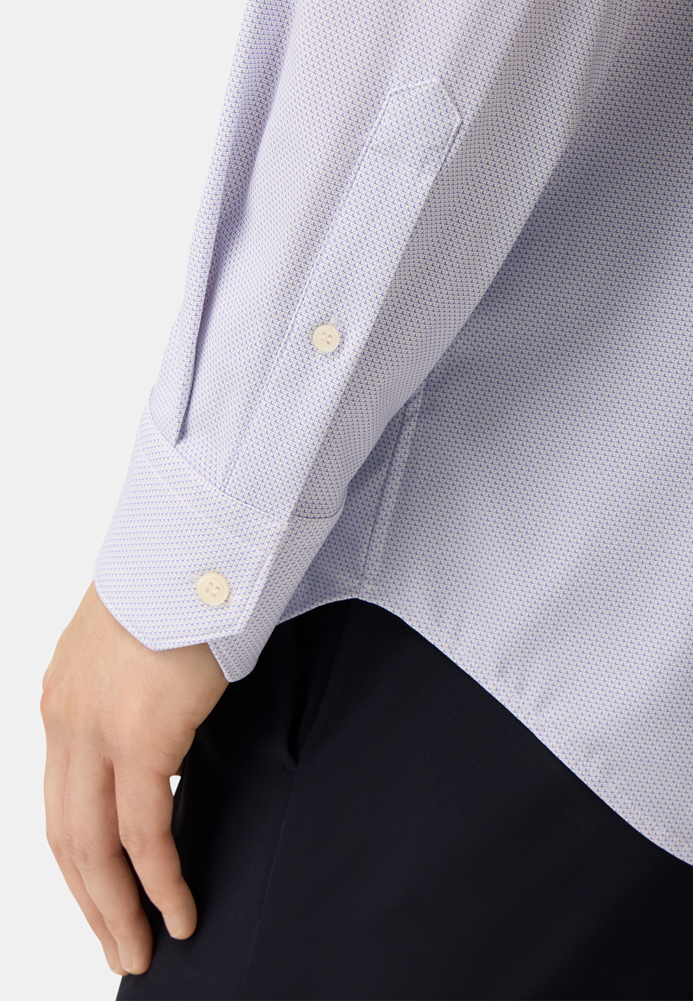 Рубашка из стрейч-нейлона Slim Fit для спорта и фитнеса – фото №  5