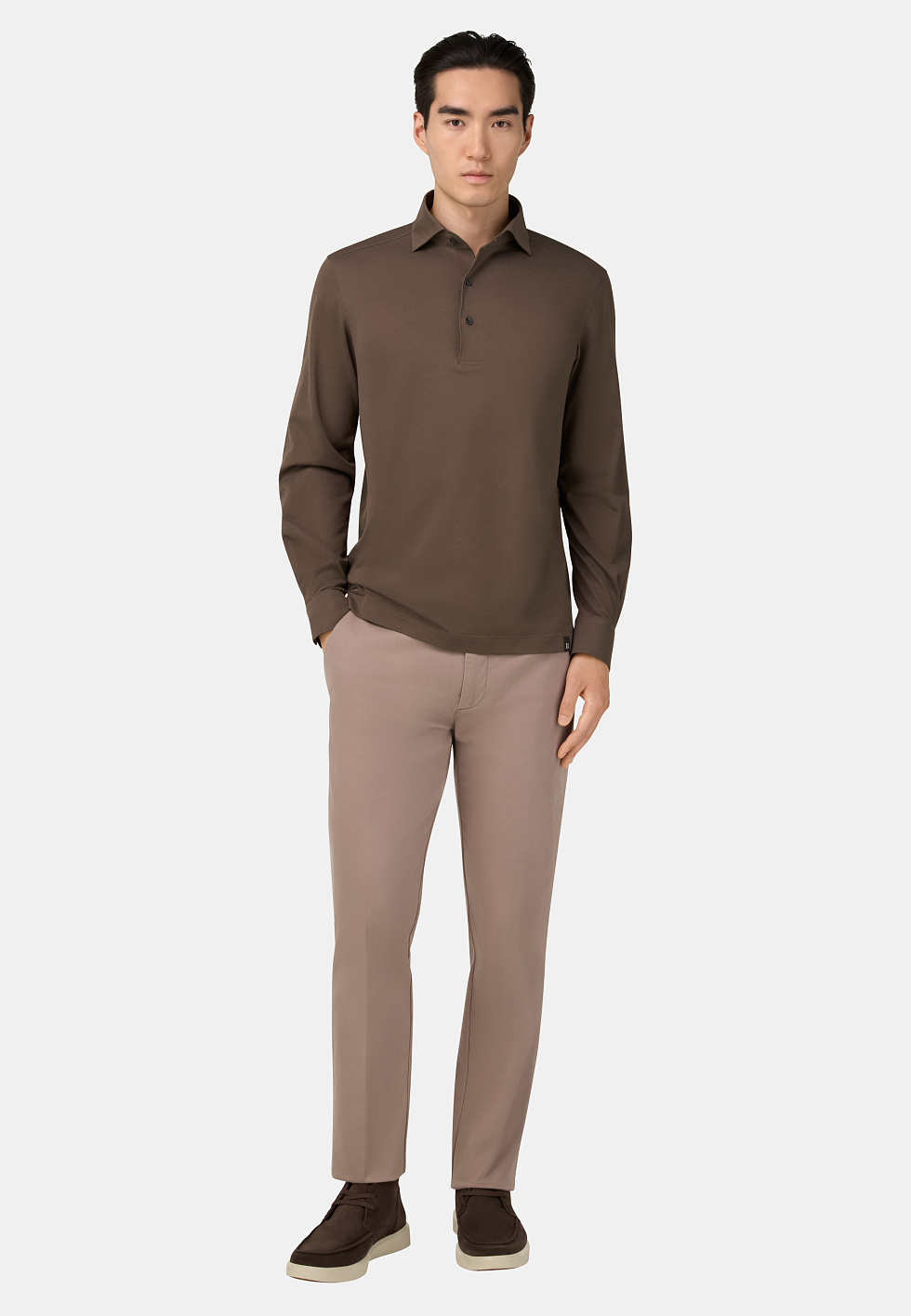 Брюки из эластичного хлопка Slim fit для спорта и фитнеса – фото №  4