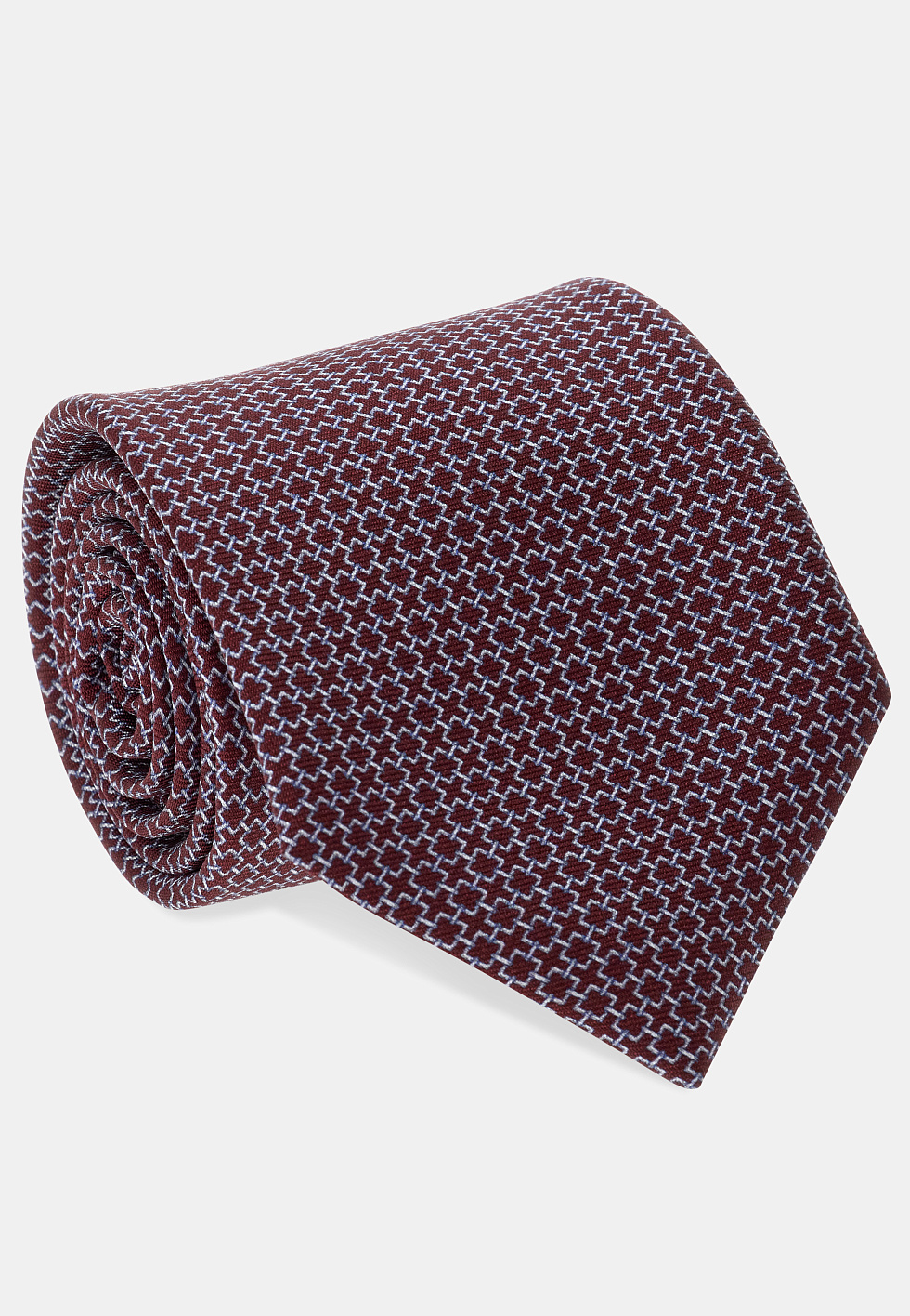 Галстук из шёлка с геометрическим узором для спорта и фитнеса – фото №  3